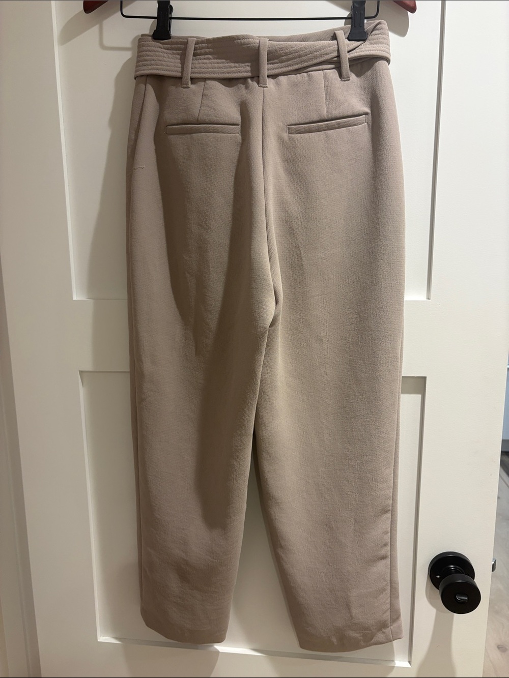 Wilfred Neutral Tie-Waist Straight Leg Trousers - Picture 2 of 3